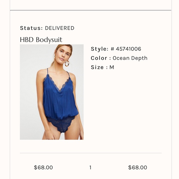 Free People HBD Bodysuit - Picture 1 of 7